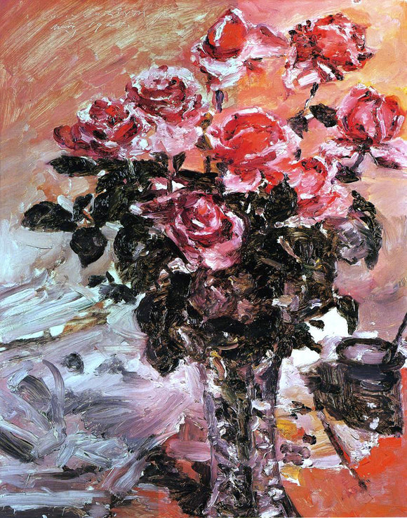  Lovis Corinth Pink Roses - Art Print