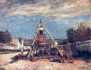 Alfred Sisley Pit Sawyers (also known as Wood Sawyers) - Art Print