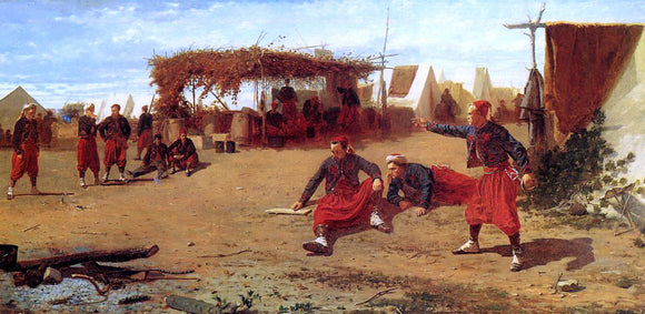  Winslow Homer Pitching Quoits (also known as Pitching Horseshoes or Quoit Players) - Art Print