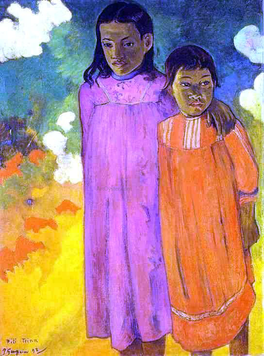  Paul Gauguin Piti teina (also known as Two Sisters) - Art Print