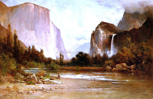  Thomas Hill Piute Indians Fishing in Yosemite - Art Print