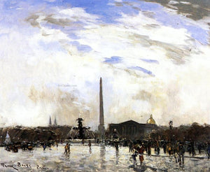  Frank Myers Boggs Place de la Concorde, Paris - Art Print