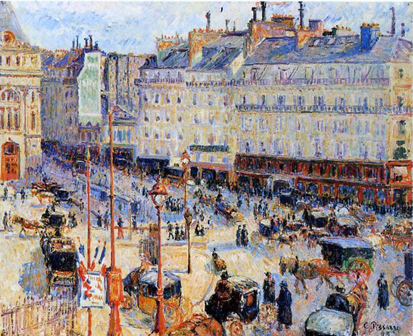  Camille Pissarro Place du Havre, Paris - Art Print