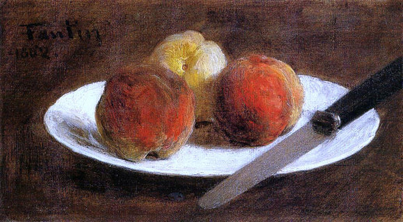  Henri Fantin-Latour Plate of Peaches - Art Print