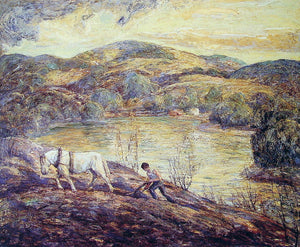  Ernest Lawson Ploughing - Art Print