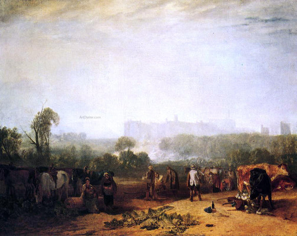  Joseph William Turner Ploughing up Turnips, near Slough - Art Print