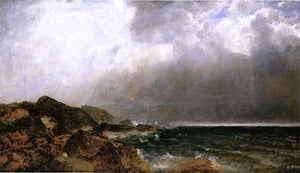  John Frederick Kensett Point of Rocks, Newport - Art Print