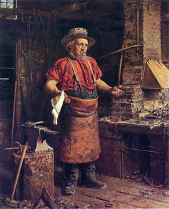  Thomas Waterman Wood Politics in the Workshop - Art Print