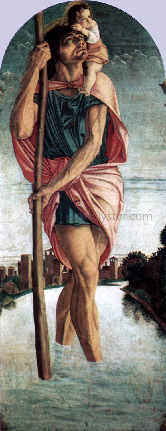  Giovanni Bellini Polyptych of San Vincenzo Ferreri (left panel) - Art Print
