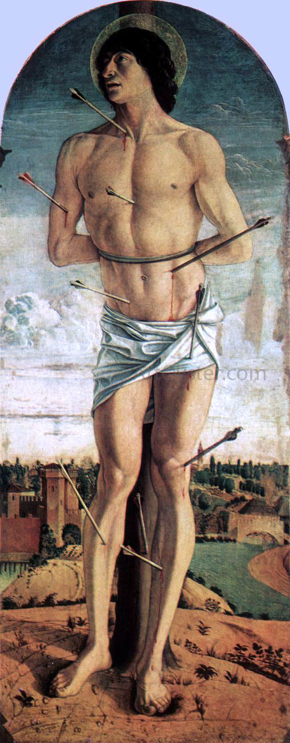  Giovanni Bellini Polyptych of San Vincenzo Ferreri (right panel) - Art Print