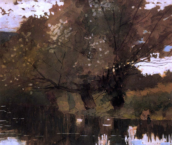  Winslow Homer Pond and Willows, Houghton Farm - Art Print