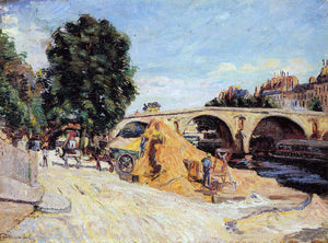  Armand Guillaumin Pont Marie from the Quai d'Anjou - Art Print