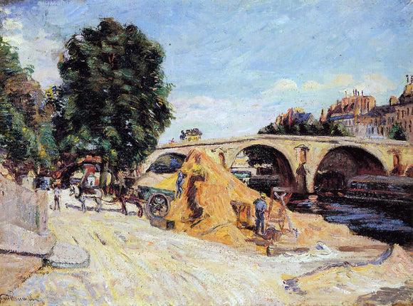  Armand Guillaumin Pont Marie from the Quai d'Anjou - Art Print