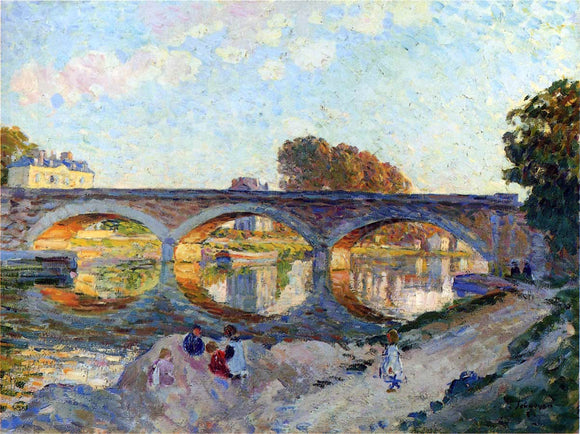  Henri Lebasque Pont Pierre at the Lagny River - Art Print