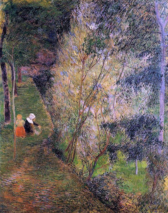  Paul Gauguin Pont-Aven Woman and Child - Art Print