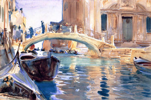  John Singer Sargent Ponte San Giuseppe de Castello, Venice - Art Print
