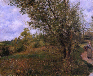  Camille Pissarro Pontoise Landscape, Through the Fields - Art Print