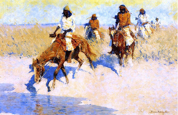  Frederic Remington Pool in the Desert - Art Print