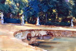  John Singer Sargent A Pool in the Garden of La Granja - Art Print