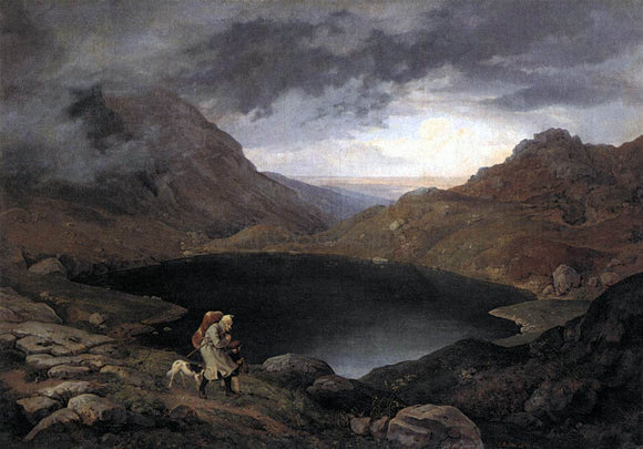  Adrian Ludwig Richter Pool in the Riesengebirge - Art Print