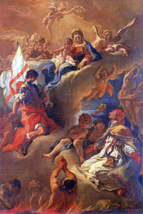  Sebastiano Ricci Pope Gregory the Great and Saint Vitalis Saving the Souls of Purgatory - Art Print