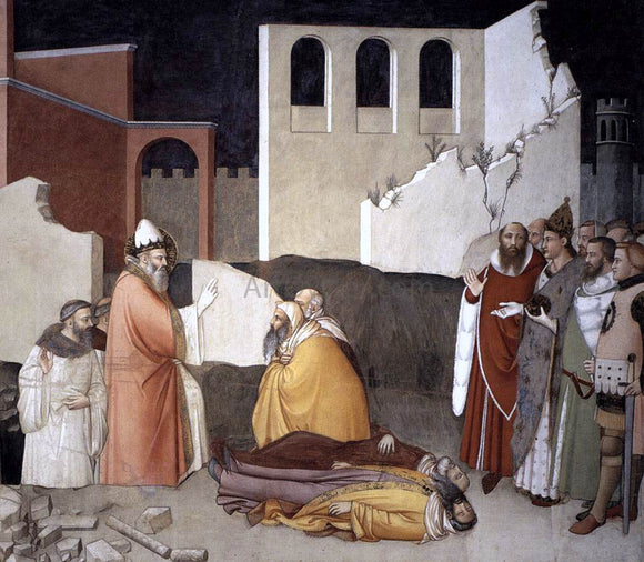  Maso Di Banco Pope St Sylvester's Miracle (detail) - Art Print