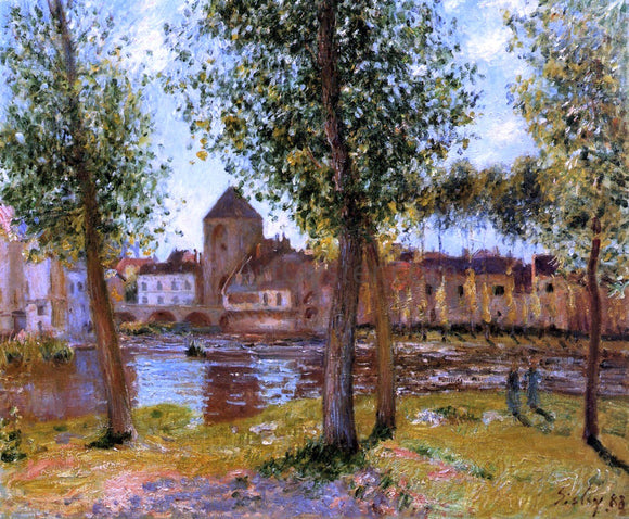  Alfred Sisley Poplars a Moret-sur-Loing, an August Afternoon - Art Print