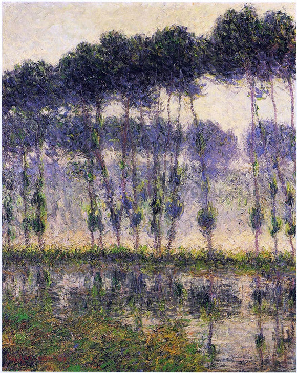  Gustave Loiseau Poplars by the Eau River - Art Print