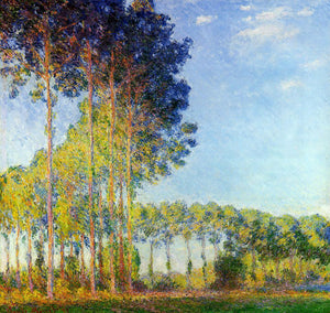  Claude Oscar Monet Poplars on the Banks of the River Epte, Seen from the Marsh - Art Print