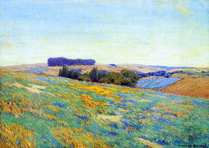  Granville Redmond Poppies and Lupine - Art Print