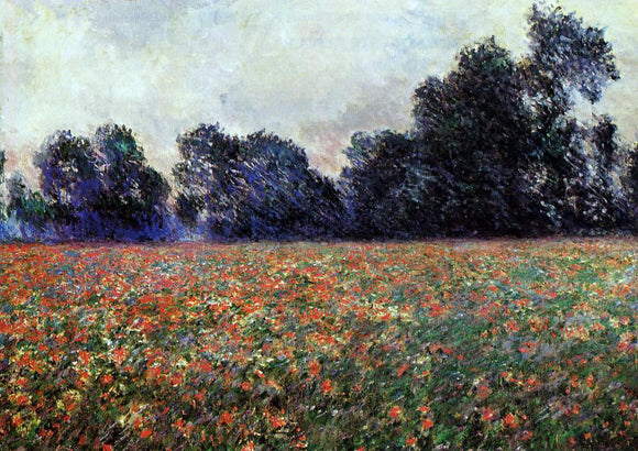  Claude Oscar Monet Poppies at Giverny - Art Print