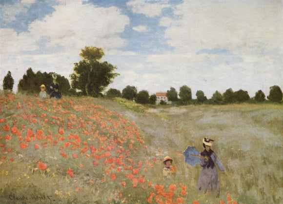  Claude Oscar Monet Poppies Blooming - Art Print