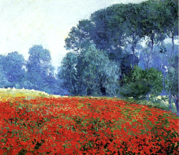  Guy Orlando Rose Poppy Field - Art Print