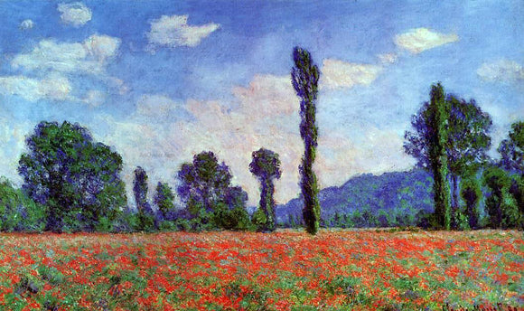  Claude Oscar Monet Poppy Field in Giverny - Art Print