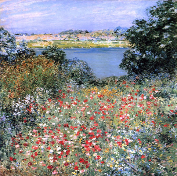  Willard Leroy Metcalf A Poppy Garden - Art Print