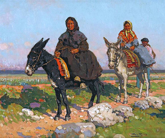  Alberto Pla Y Rubio Por el Camino - Art Print