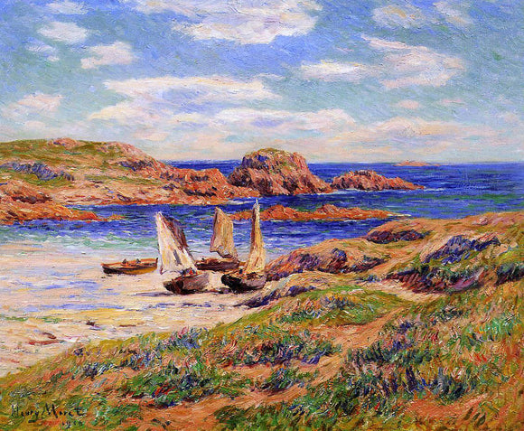  Henri Moret Porspoder, the Port, Finistere - Art Print