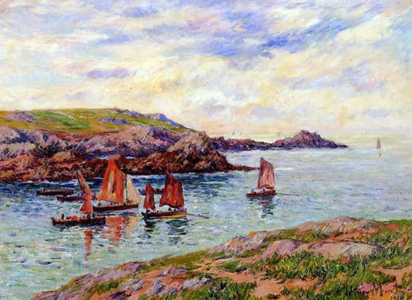  Henri Moret Porspodor, Finistere - Art Print