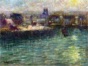  Gustave Loiseau Port at Dieppe - Art Print