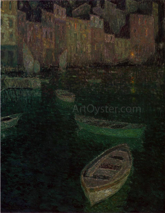  Henri Le Sidaner Port in Full Moon - Art Print