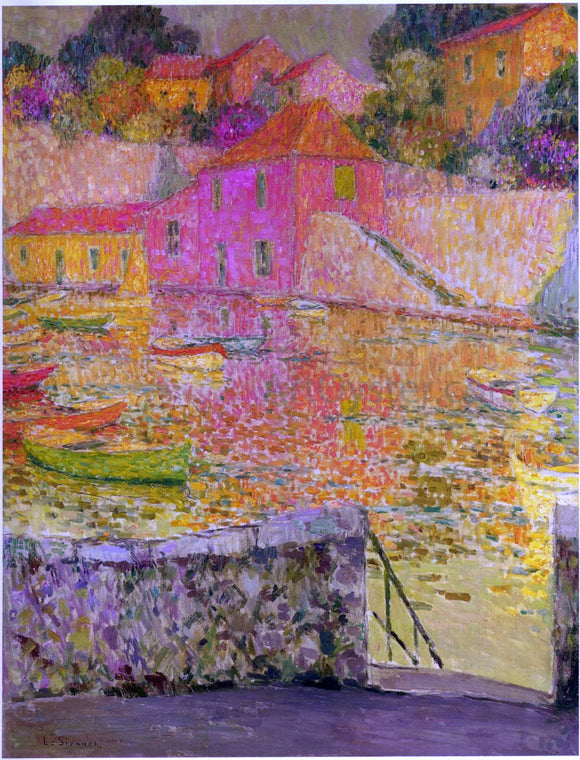  Henri Le Sidaner Port Saint Jean at Cap Ferrat - Art Print