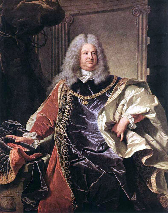  Hyacinthe Rigaud Portait of Count Sinzendorf - Art Print