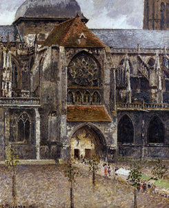  Camille Pissarro Portal from the Abbey Church of Saint-laurent - Art Print
