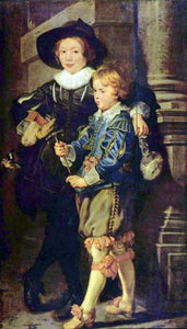  Peter Paul Rubens Portret von Albert und Nicolas, Sohne des Kunstlers - Art Print