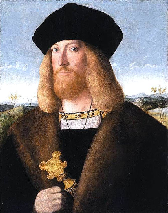  Bartolomeo Veneto Portrait of a Bearded Gentleman - Art Print