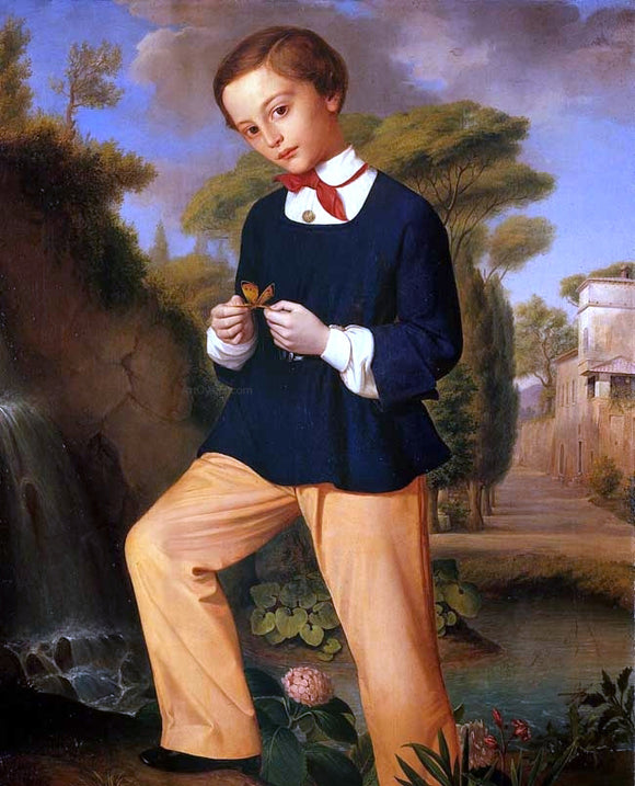  Carlo Zatti Portrait of a Boy from a Lombard Noble Family - Art Print