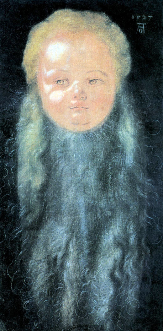  Albrecht Durer Portrait of a Boy with a Long Beard - Art Print