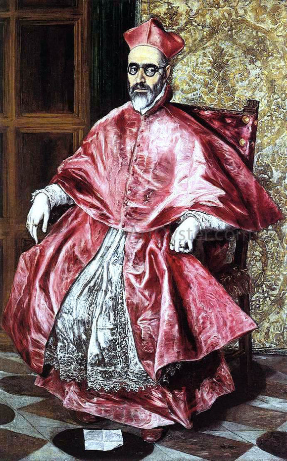  El Greco Portrait of a Cardinal - Art Print