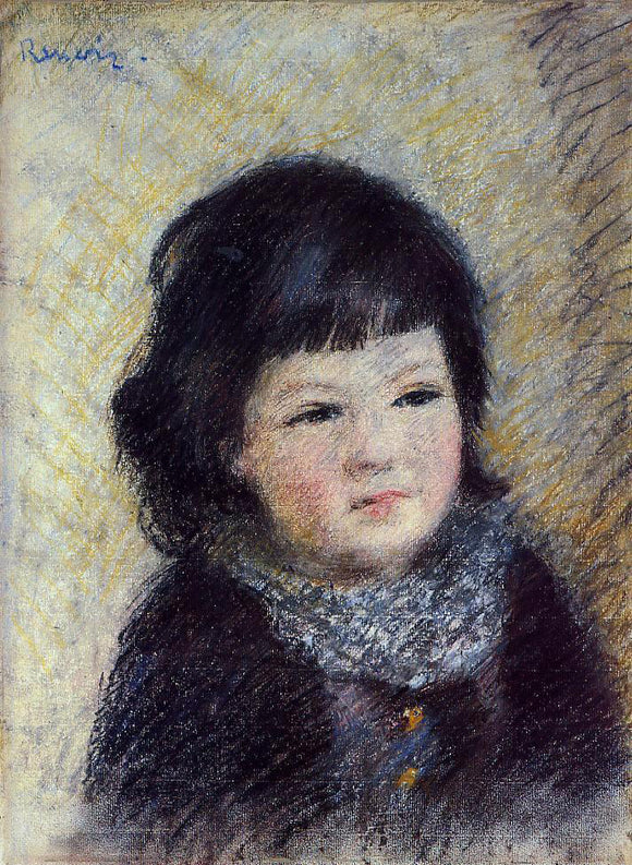  Pierre Auguste Renoir Portrait of a Child - Art Print