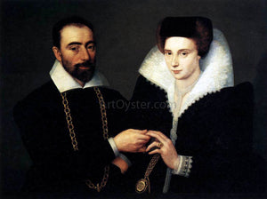  Unknown Painters Masters Portrait of a Couple - Art Print